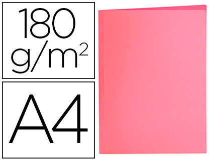 SUBCARPETA LIDERPAPEL A4 ROSA PASTEL 180G/M2